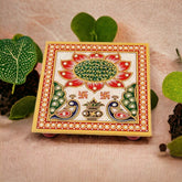 Marble Chowki With Square Design set of five pc